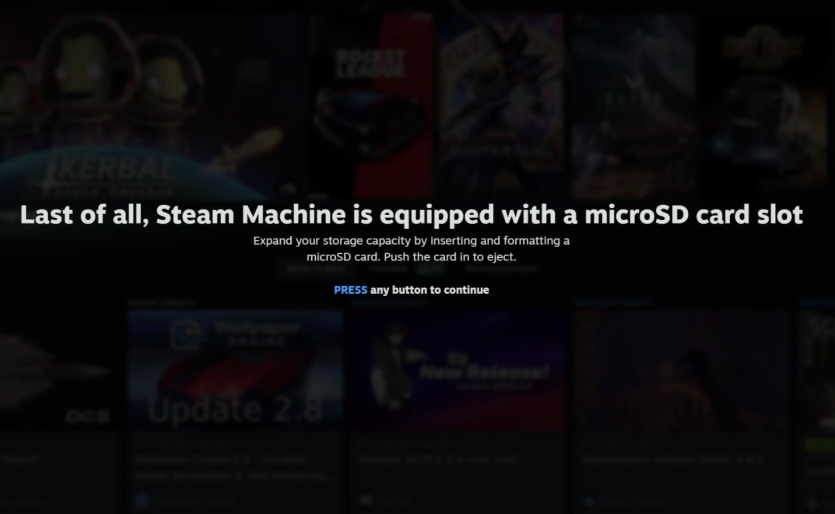 У бекенді Steam знайшли Welcome Tour для Steam Machine: інсайдери